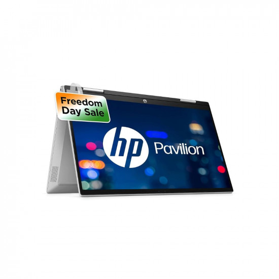 Hp Pavilion X360 11Th Gen Intel Core I3 14 Inches Fhd Multitouch 2-in-1 Laptop(8Gb Ram/512Gb Ssd/B&O/Windows 11 Home/Fpr/Backlit Kb/Pen/Alexa/Uhd Graphics/Ms Office/Natural Silver/1.52Kg)