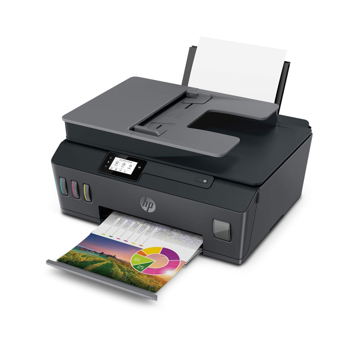 HP Smart Tank 530 All-in-one WiFi Colour Printer with ADF (Upto 18000 Black and 8000 Colour Pages Included in The Box)