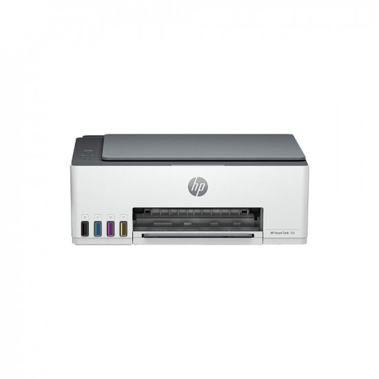 HP Smart Tank 580 All-in-one WiFi Colour Printer with 1 Extra Black Ink Bottle (Upto 12000 Black and 6000 Colour Prints) & 1 Year Extended Warranty with PHA coverage. Print, Scan, Copy for Office/Home