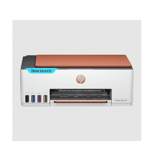 HP Smart Tank 589 AIO WiFi Color Printer (Upto 6000 Black and 6000 Colour Prints in The Box). - Print, Scan & Copy for Office/Home