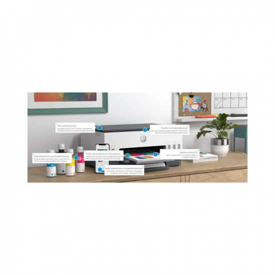 HP Smart Tank 670 All-in-One Auto Duplex Wireless Integrated Ink Tank Colour Printer, Scanner, Copier- High Capacity Tank (6000 Black, 8000 Colour) with Automatic Ink Sensor