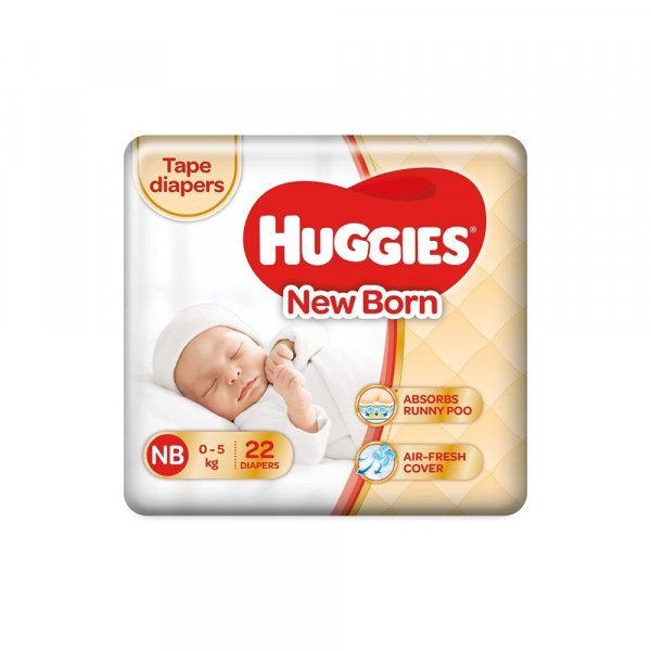 Huggies New Born NB (0-5)kg 22 Diapers