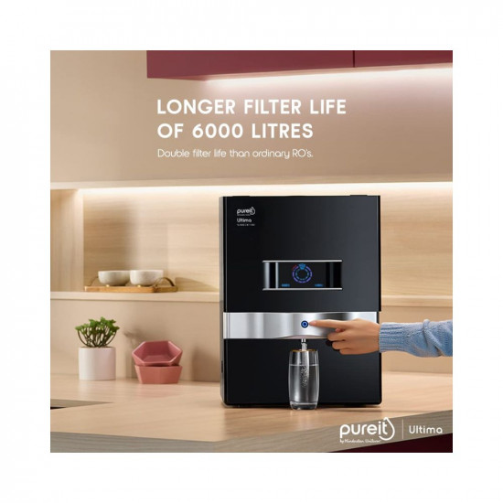 HUL Pureit Ultima Mineral RO + UV + MF 7 stage Table top / wall mountable Black 10 litres Water Purifier