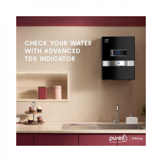HUL Pureit Ultima Mineral RO + UV + MF 7 stage Table top / wall mountable Black 10 litres Water Purifier