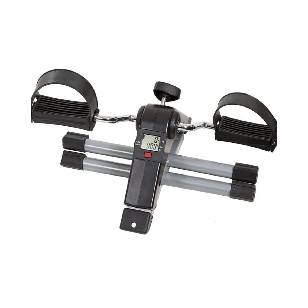 Hvg Traders Mini Cycle Pedal Exerciser with Adjustable Resistance and Digital Display - Suitable for Light Exercise of Legs & Arms
