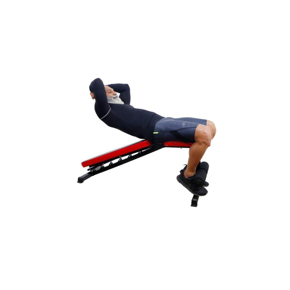 IBS Adjustable Incline, Decline and Flat Bench for Home and Professional Gym Utility Exercise Bench for Weight Strength Training