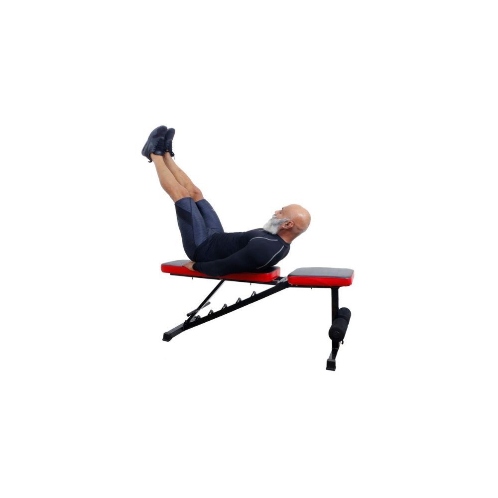 IBS Adjustable Incline, Decline and Flat Bench for Home and Professional Gym Utility Exercise Bench for Weight Strength Training