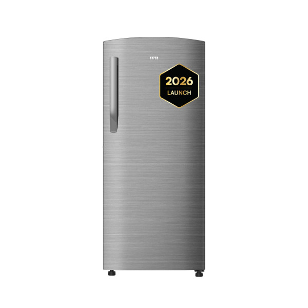 Image of IFB 197L 5 Star Advanced Inverter Direct-Cool Single Door Refrigerator with 30 Hrs Cooling Retention, XL Bottle Bin, Big Vegetable Box &amp; 4 Year Super Warranty (2026, IFBDC-223EYBSE, Brush Grey)