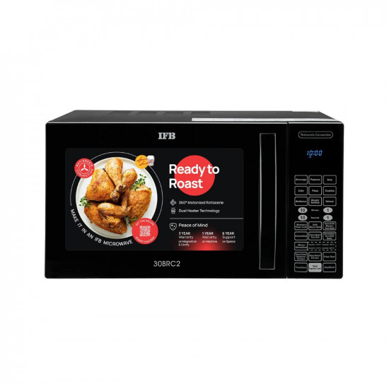 IFB 30 L Convection Microwave Oven (30BRC2, Black, With Starter Kit)