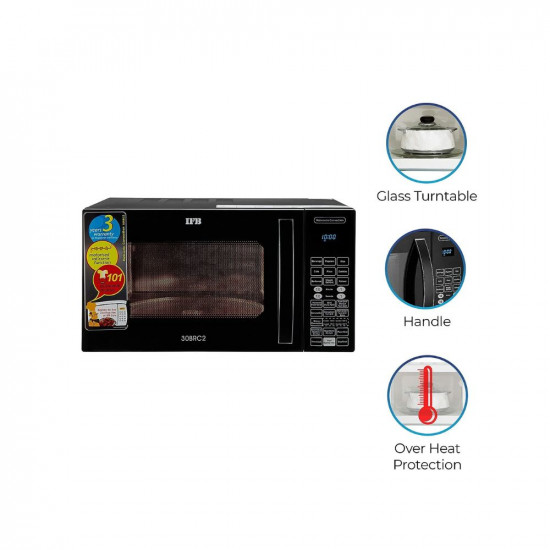 IFB 30 L Convection Microwave Oven (30BRC2, Black, With Starter Kit)