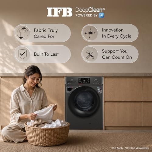 IFB 7 kg Fully Automatic Front Load Washing Machine SERENA OXN 7012 CMS Onyx - product image 3