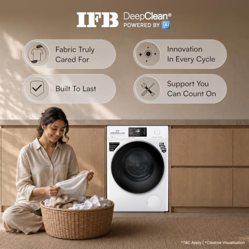 IFB 7 kg Fully Automatic Front Load Washing Machine SERENA VXN 7012 CMS White - product image 3