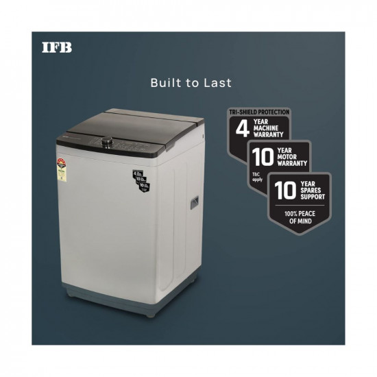 IFB 7.0 Kg Fully-Automatic Top Loading Washing Machine (TL-SPGS 7.0 KG Aqua, Medium Grey, 2X Power Steam, 4 Years Comprehensive Warranty)