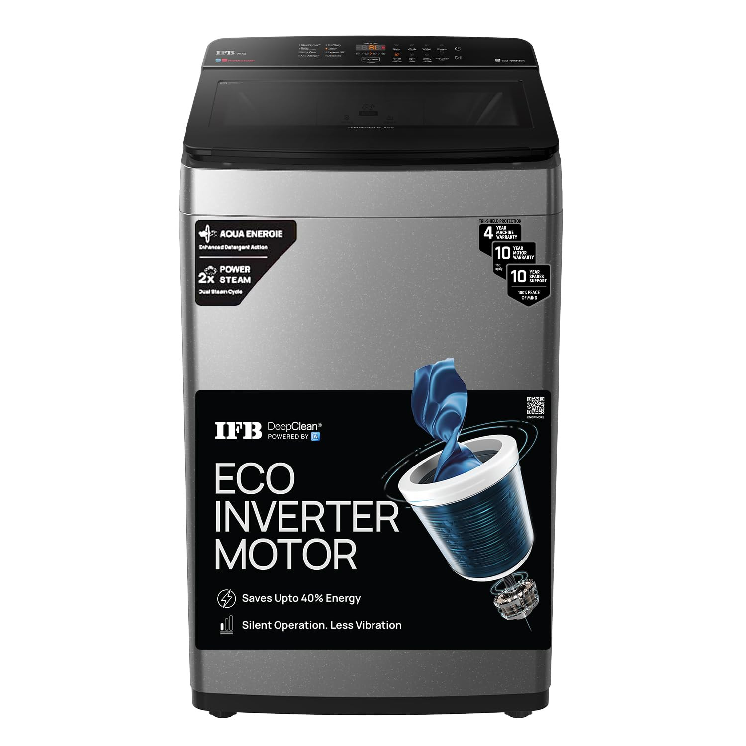 IFB 75 kg Fully Automatic Top Load Washing Machine TL751MS2SID Mystic Silver Sparkle
