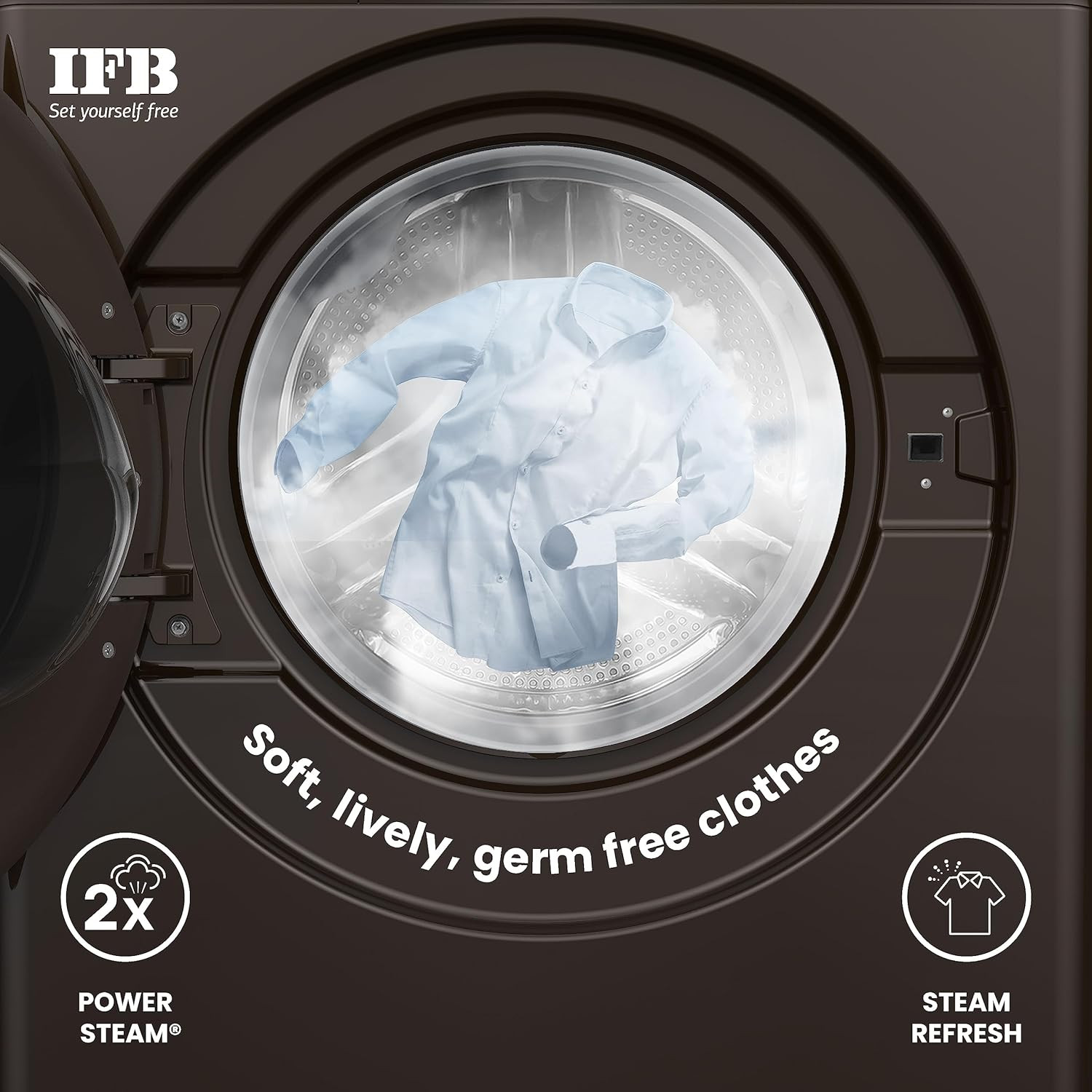 IFB 9 Kg 5 Star AI Eco Inverter Fully Automatic Front Load Washing Machines with Wifi EXECUTIVE MXC 9014 2023 Model Mocha Oxyjet 9 Swirl Wash 4 Years Comprehensive Warranty