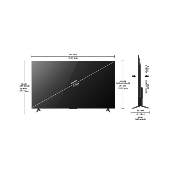 iFFALCON 126 cm (50 inches) 4K Ultra HD Smart LED Google TV iFF50U62 (Black)