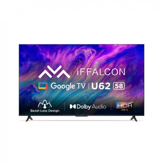 iFFALCON 147 cm (58 inches) 4K Ultra HD Smart LED Google TV iFF58U62 (Black)