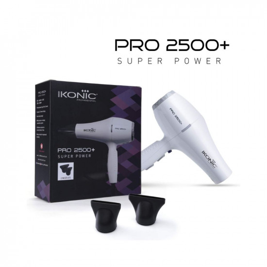 IKONIC HAIR DRYER- PRO 2500+ WHITE