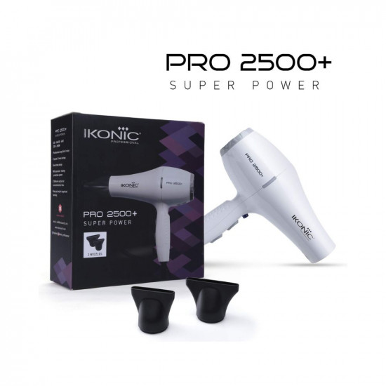 IKONIC HAIR DRYER- PRO 2500+ WHITE