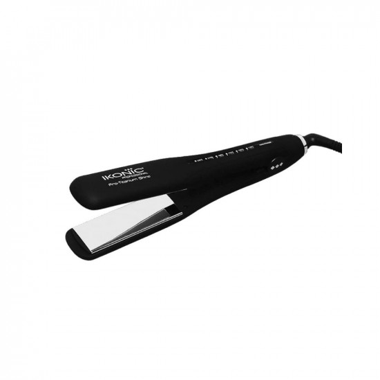 IKONIC PRO TITANIUM SHINE BLACK HAIR STRAIGHTENER WITH