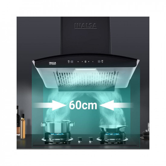 INALSA Kitchen Chimney for Home Auto clean Filterless Chimney