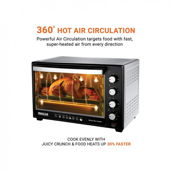 Inalsa Oven Masterchef 46Ssrc Otg (46L) With Motorised Rotisserie&Convection