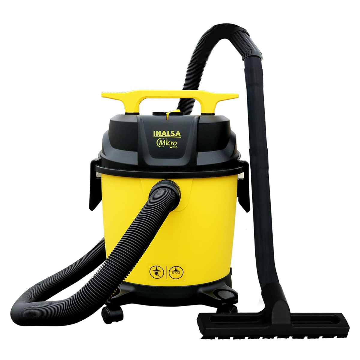 INALSA Wet and Dry Vacuum Cleaner for Home10 ltr Capacity1200 W 17 kPa Suction  Blower Function  HEPA Filter Wet Vacuum Cleaner for Sofa House Cleaning MachineVaccine Cleaner for HomeWD 10