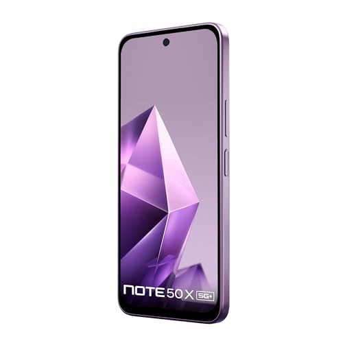Infinix Note 50x 5G Enchanted Purple 8GB RAM 128GB Storage  MediaTek D7300 Ultimate  90FPS BGMI Gaming  5500mAH Battery with 45W FastCharge  650K AnTuTu AI