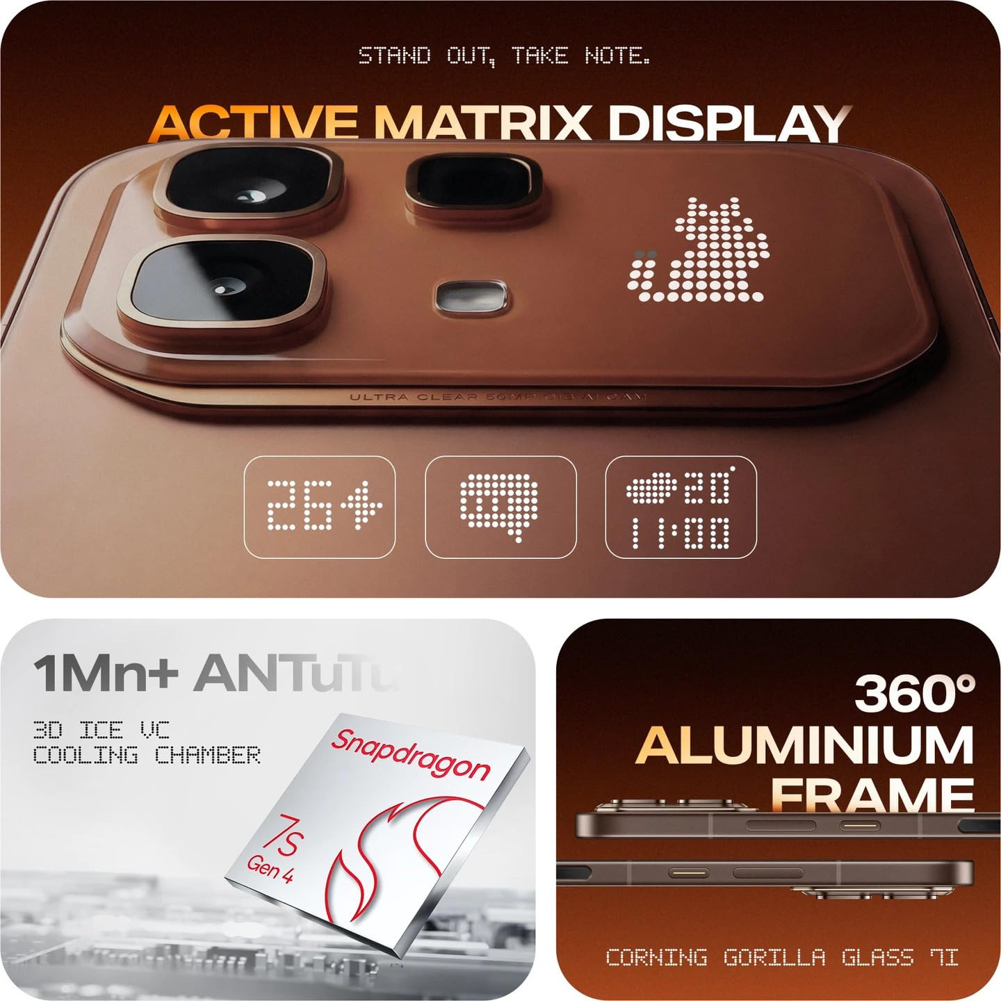 Infinix Note 60 Pro 5G 8 GB RAM 128GB Storage Mocha Brown