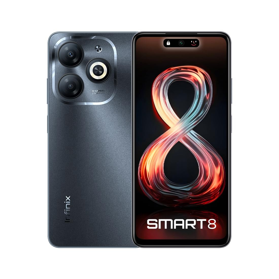 Infinix Smart 8 HD Black 64 GB 3GB RAM Timber Black
