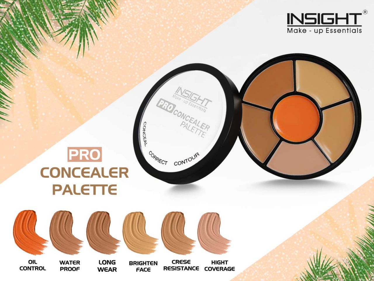 INSIGHT Cosmetics Natural Pro Concealer Palette Powder (Concealer)