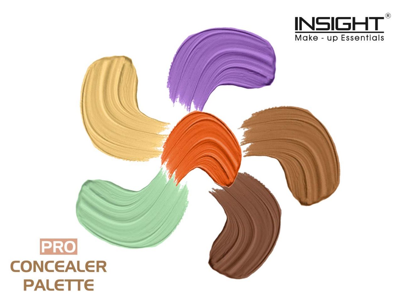 INSIGHT Cosmetics Pro Natural Powder Concealer Palette - Corrector, 15gm