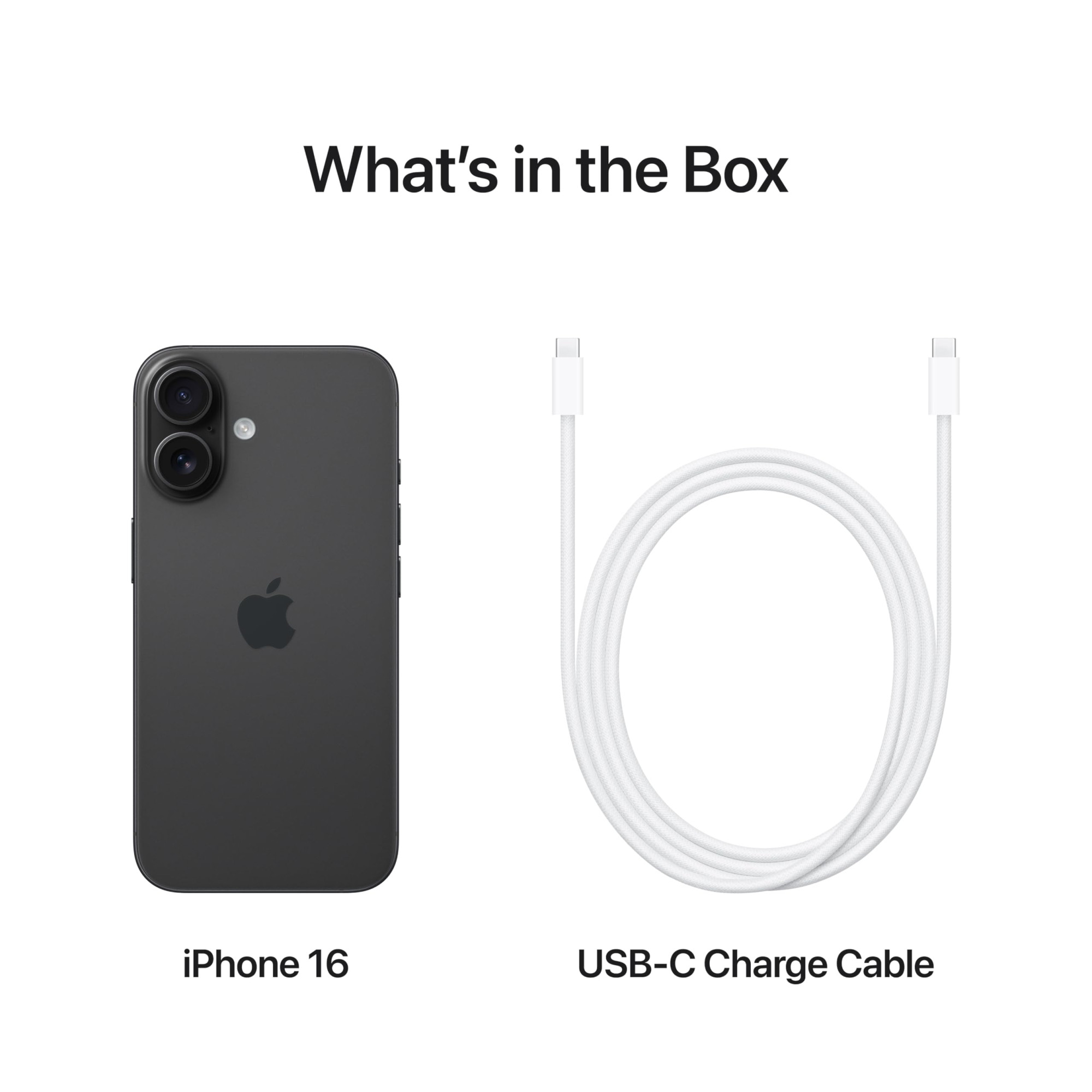 iPhone 16 128 GB 5G Mobile Phone with Camera Control A18 Chip and a Big Boost in Battery Life Works with AirPods Black