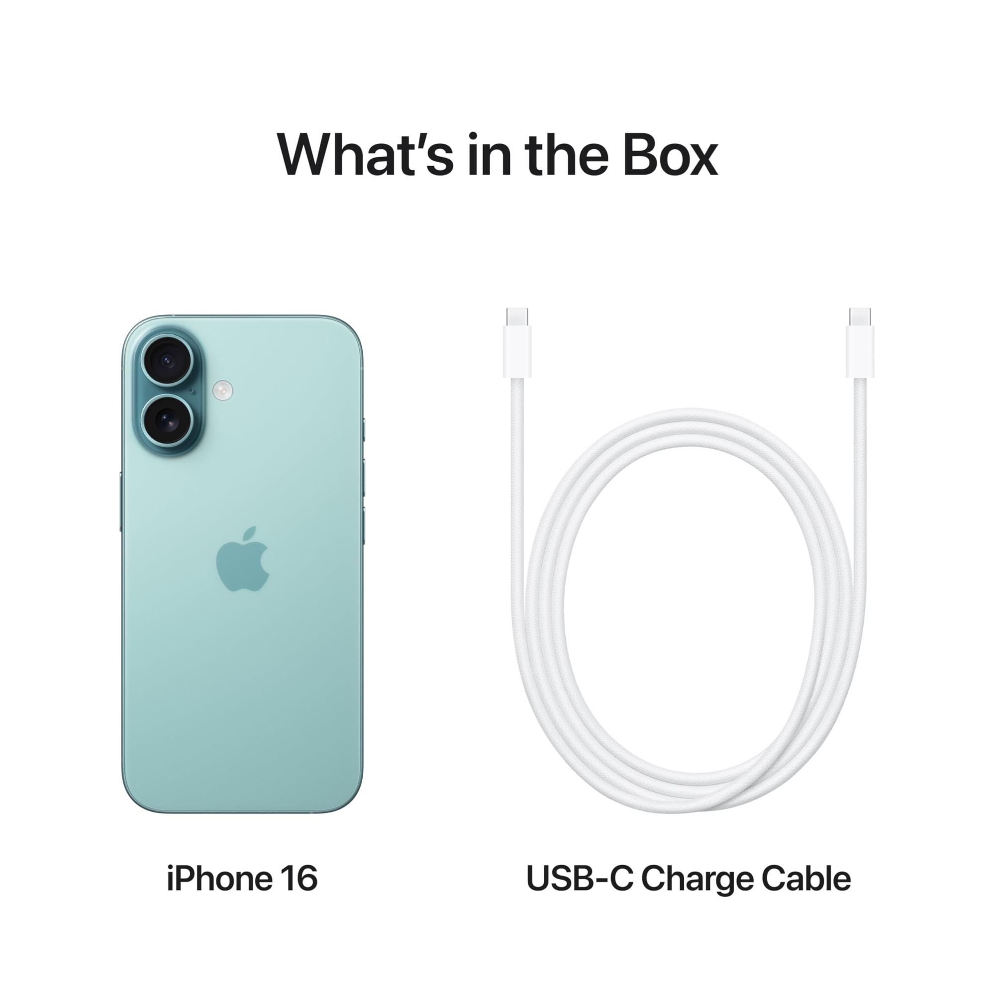 iPhone 16 128 GB 5G Mobile Phone with Camera Control A18 Chip and a Big Boost in Battery Life Works with AirPods Teal