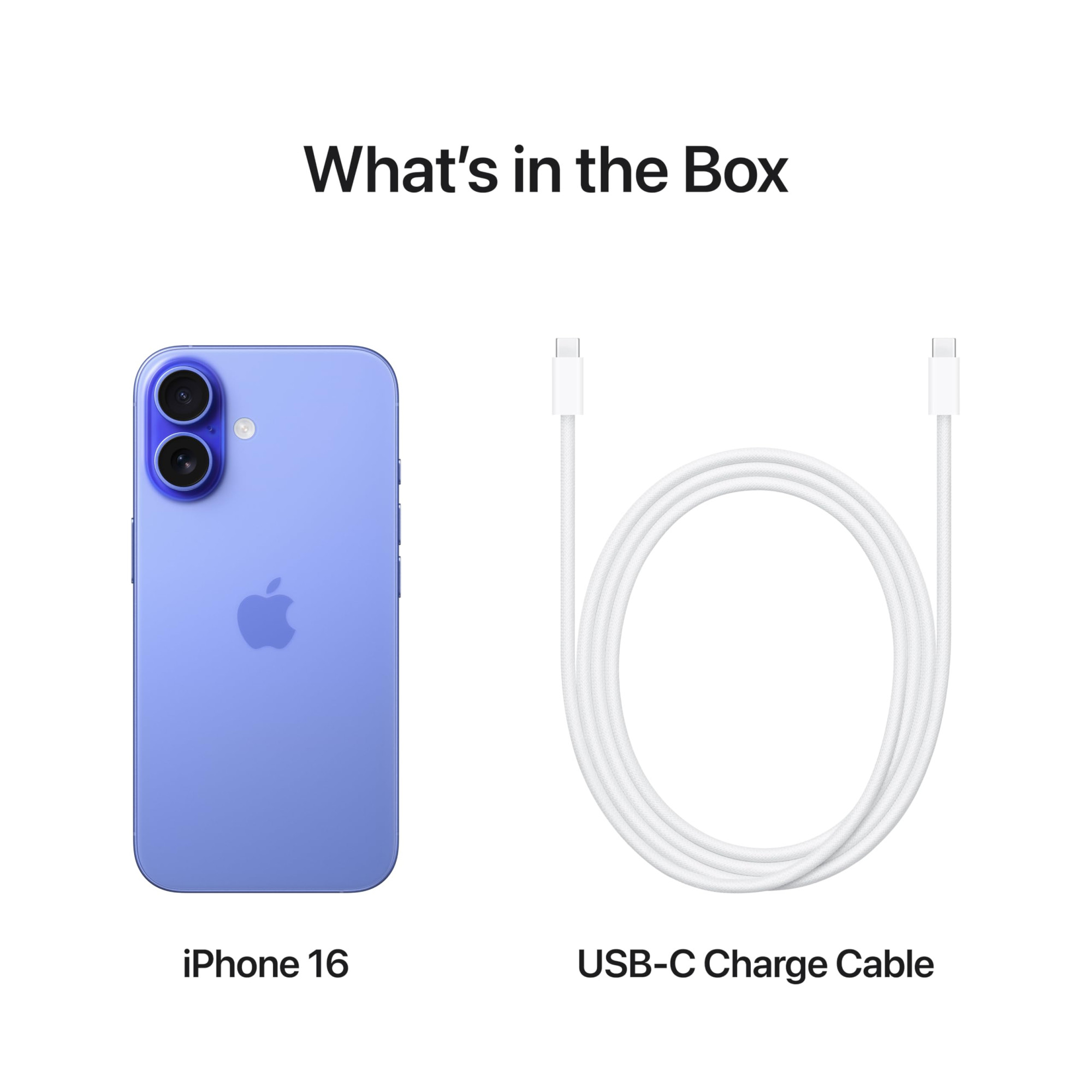 iPhone 16 256 GB 5G Mobile Phone with Camera Control A18 Chip and a Big Boost in Battery Life Works with AirPods Ultramarine