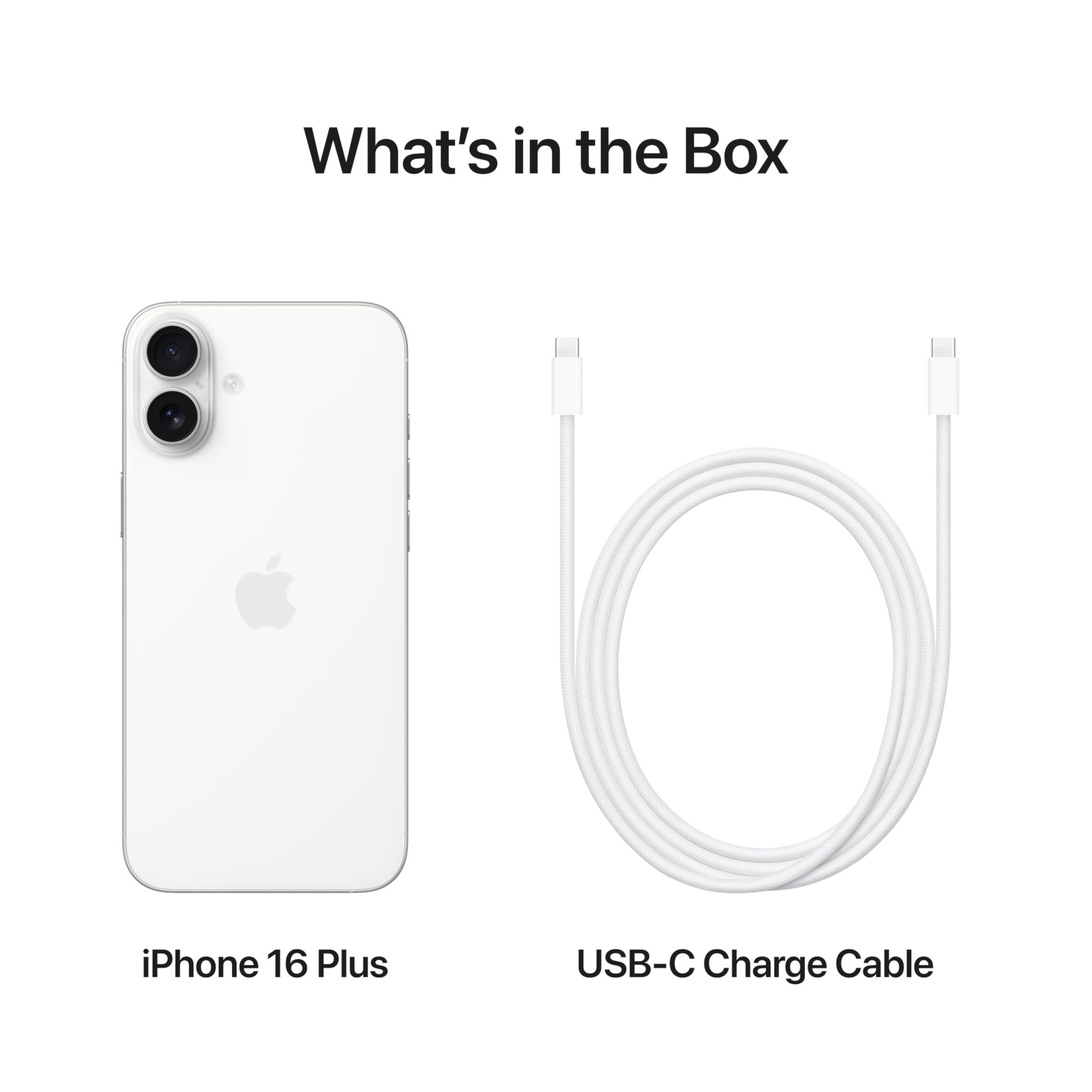 iPhone 16 Plus 512 GB 5G Mobile Phone with Camera Control A18 Chip and a Big Boost in Battery Life Works with AirPods White