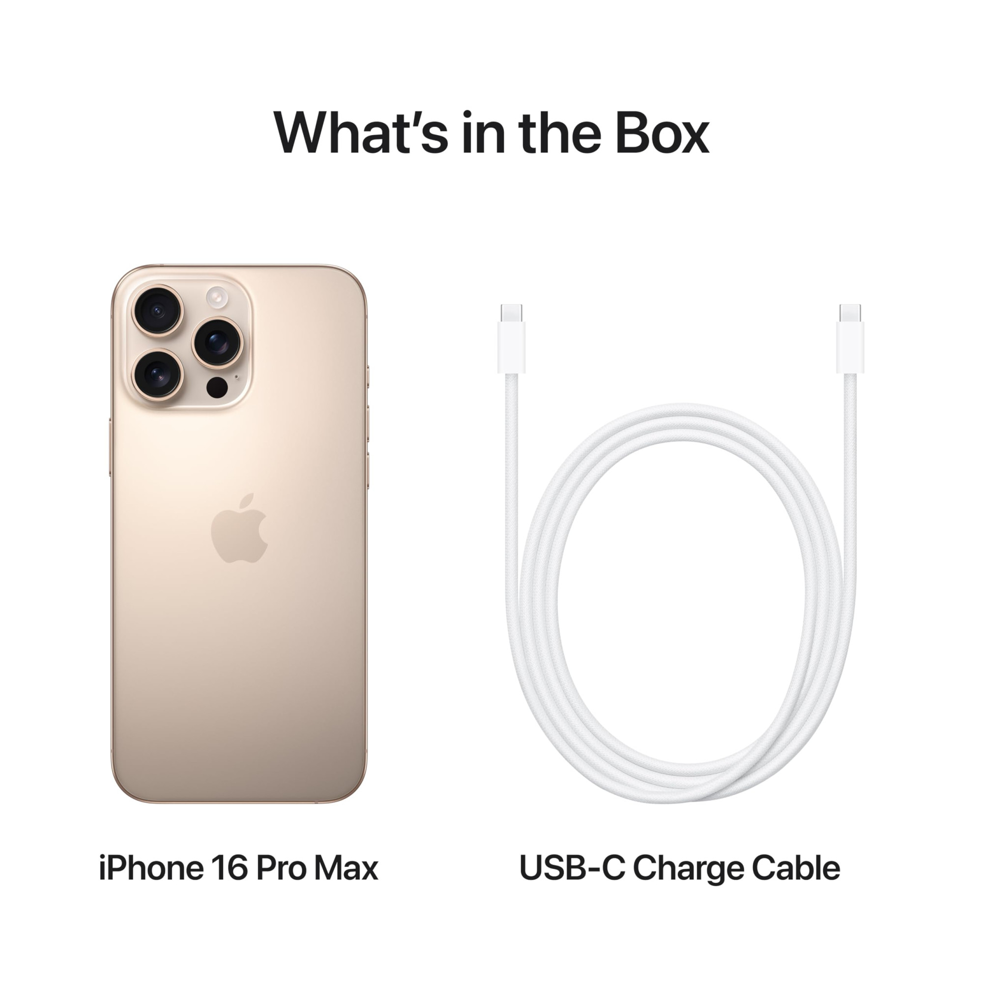 iPhone 16 Pro Max 1 TB 5G Mobile Phone with Camera Control 4K 120 fps Dolby Vision and a Huge Leap in Battery Life Works with AirPods Desert Titanium