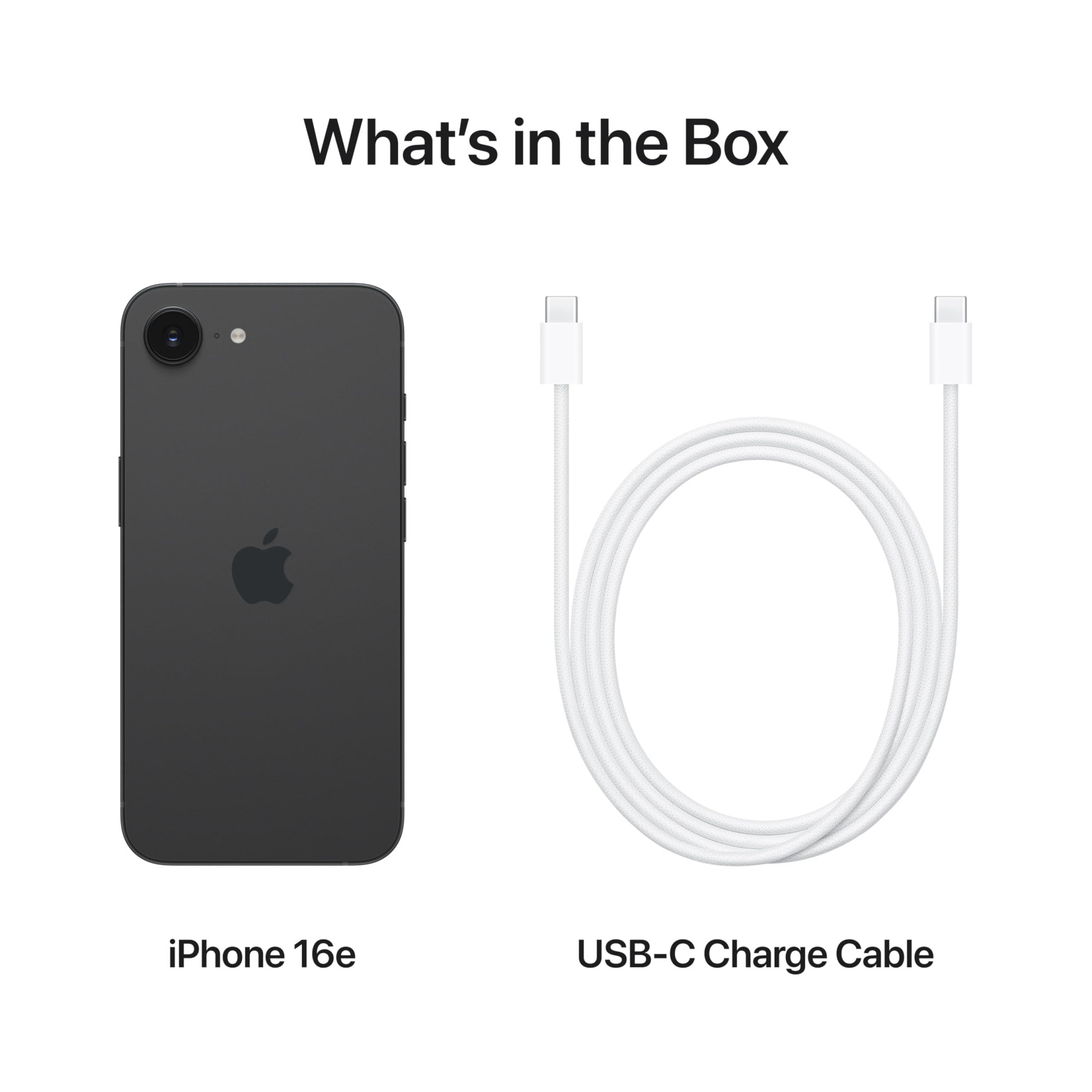 iPhone 16e 512 GB Built for Apple Intelligence A18 Chip Supersized Battery Life 48MP Fusion Camera 1540 cm 61 Super Retina XDR Display Black