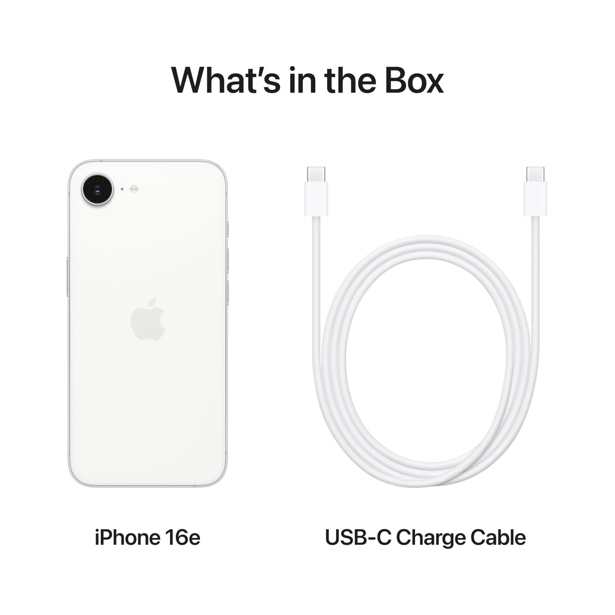 iPhone 16e 512 GB Built for Apple Intelligence A18 Chip Supersized Battery Life 48MP Fusion Camera 1540 cm 61 Super Retina XDR Display Whit