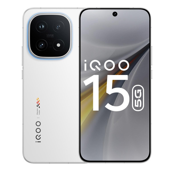 Image of iQOO 15 (Legend, 12GB RAM, 256GB Storage) | Fastest Snapdragon 8 Elite Gen 5 Processor* | Samsung 2K M14 Lead OLED Display | Origin OS 6 with Personalized AI Features