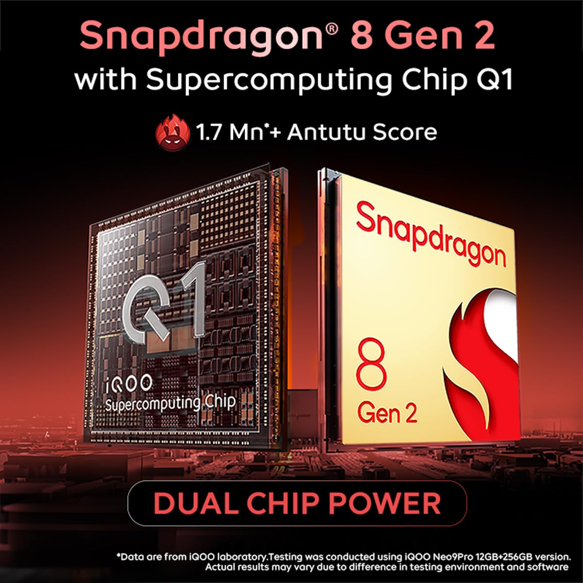 iQOO Neo9 Pro 5G Conqueror Black 8GB RAM 128GB Storage  Snapdragon 8 Gen 2 Processor  Supercomputing Chip Q1  Flagship Level Sony IMX920 Camera