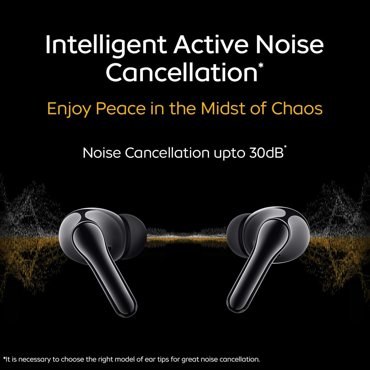 iQOO TWS 1e in-Ear Earbuds with Mic Upto 30dB Active Noise Cancellation Fast Charging which Takes 10 mins for 3 Hours Playtime with Upto 42 hrs Playback time Flame Yellow