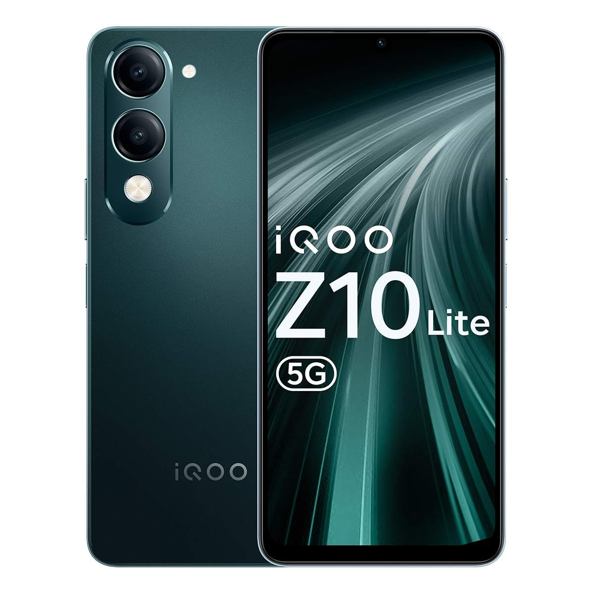 iQOO Z10 Lite 5G Cyber Green 6GB RAM 128GB Storage  6000 mAh Battery  Dimensity 6300 5G Processor with 433K AnTuTu Score  IP64 Rated  Military Grade Shock-Resistance