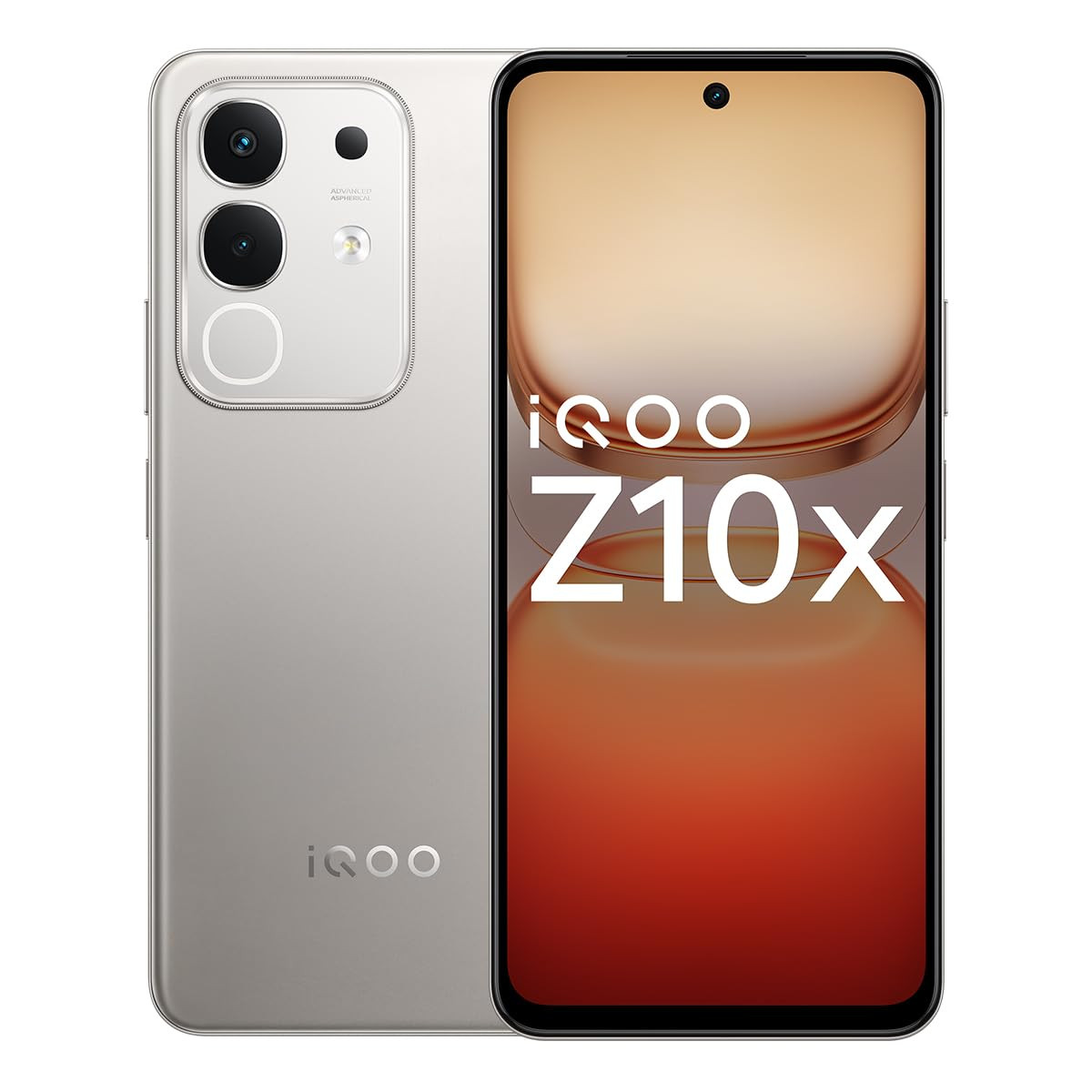 iQOO Z10x 5G Titanium 8GB RAM 256GB Storage  6500 mAh Large Capacity Battery  Dimensity 7300 Processor  Military-Grade Durability