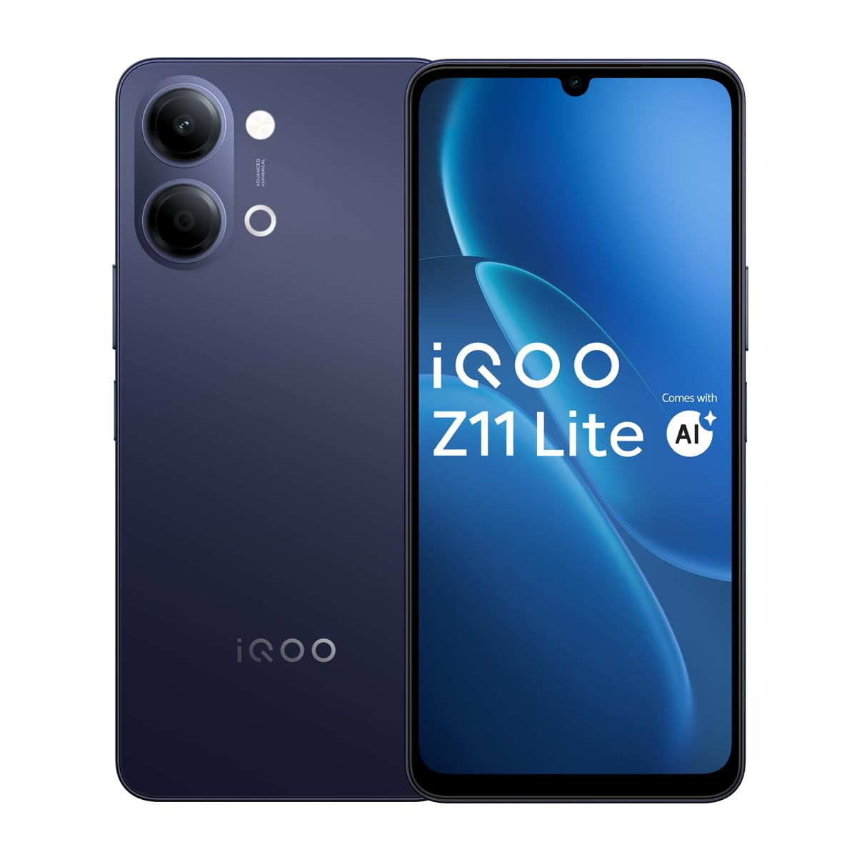 iQOO Z11 Lite 44W 5G 6 GB RAM 128GB Storage Midnight Blue