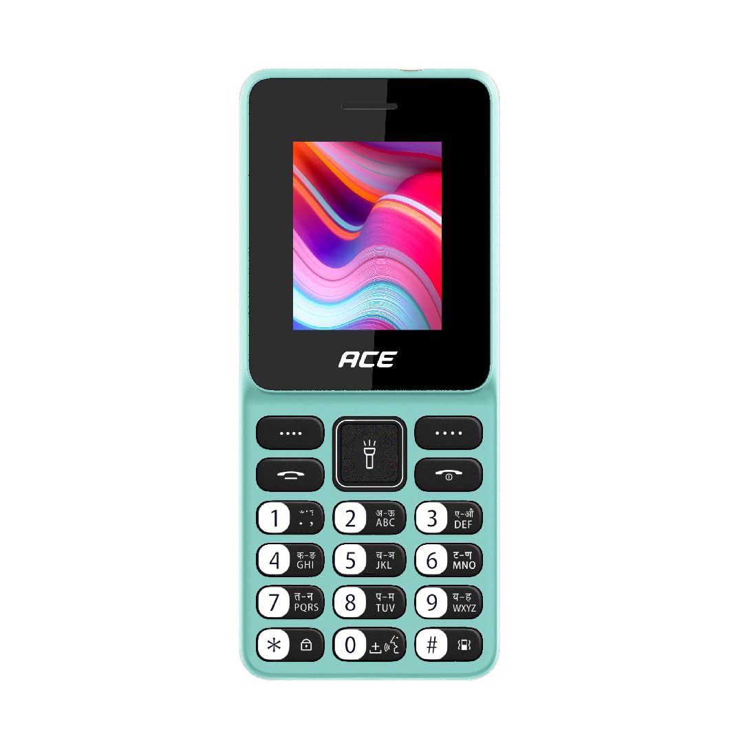 itel Ace 2 Heera - 18 inch Display Size 1000 mAh Battery Vibration Support Bluetooth Support Auto Call Recording and 32GB Expandable Memory  Pure Green