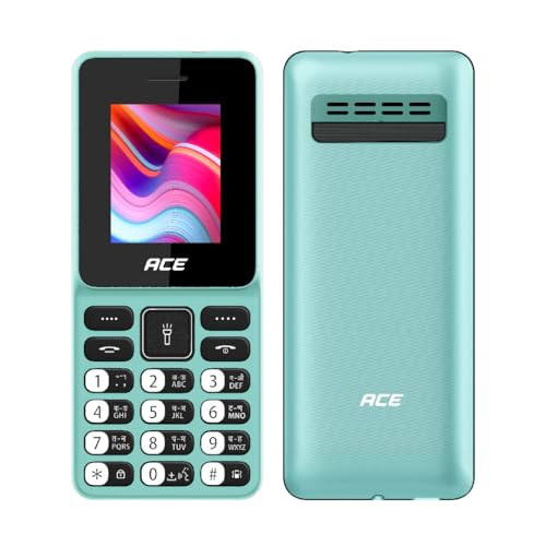 itel Ace 2 Heera - 18 inch Display Size 1000 mAh Battery Vibration Support Bluetooth Support Auto Call Recording and 32GB Expandable Memory  Pure Green