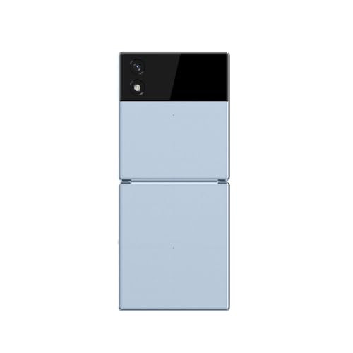 Itel Flip One  Leather Premium Design  Big 24 Display  Dual SIM  Type-C USB Port  BT Caller  KingVoice  Light Blue