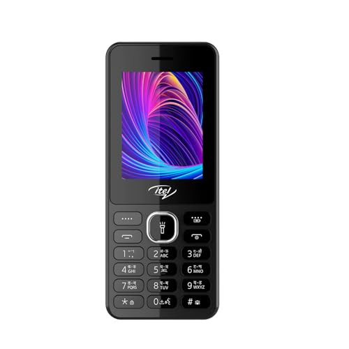 itel it5262-24 inch Big Display with Premium Glass Like Back Design 2000 mAh Battery Auto Call Recording and Type C Charger Black
