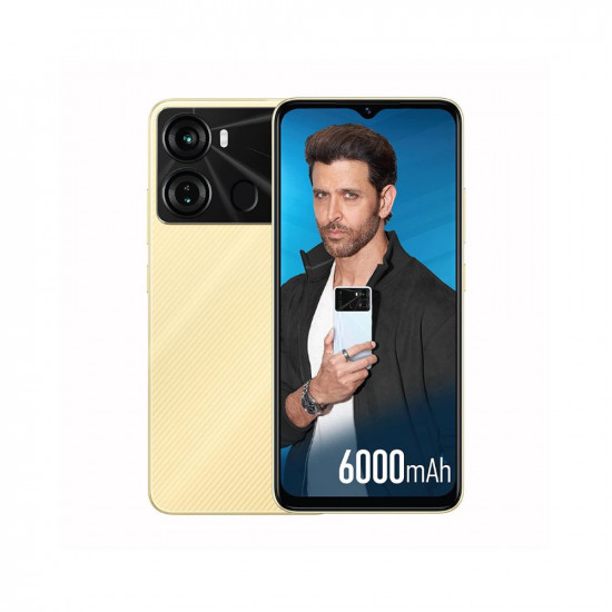 Itel P40 (6000mAh Battery with Fast Charging | 4GB RAM + 64GB ROM ( Luxurious Gold)